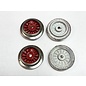 Model Engineering Works AO-1003R A.F. O Gauge Wheel Set Red w/Wrap Around Rim
