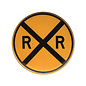 Microscale Railroad Crossing Sign Magnet, 2" Dia.