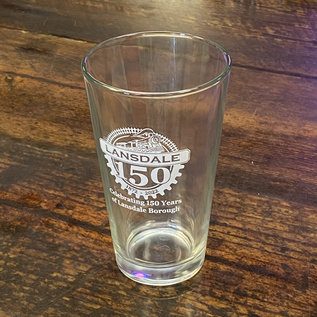 Discover Lansdale Lansdale 150th Anniversary Pint Glass