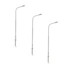 Atlas N 70000149 Single Arm Streetlight, Silver, Warm LED (3-Pack), N Scale