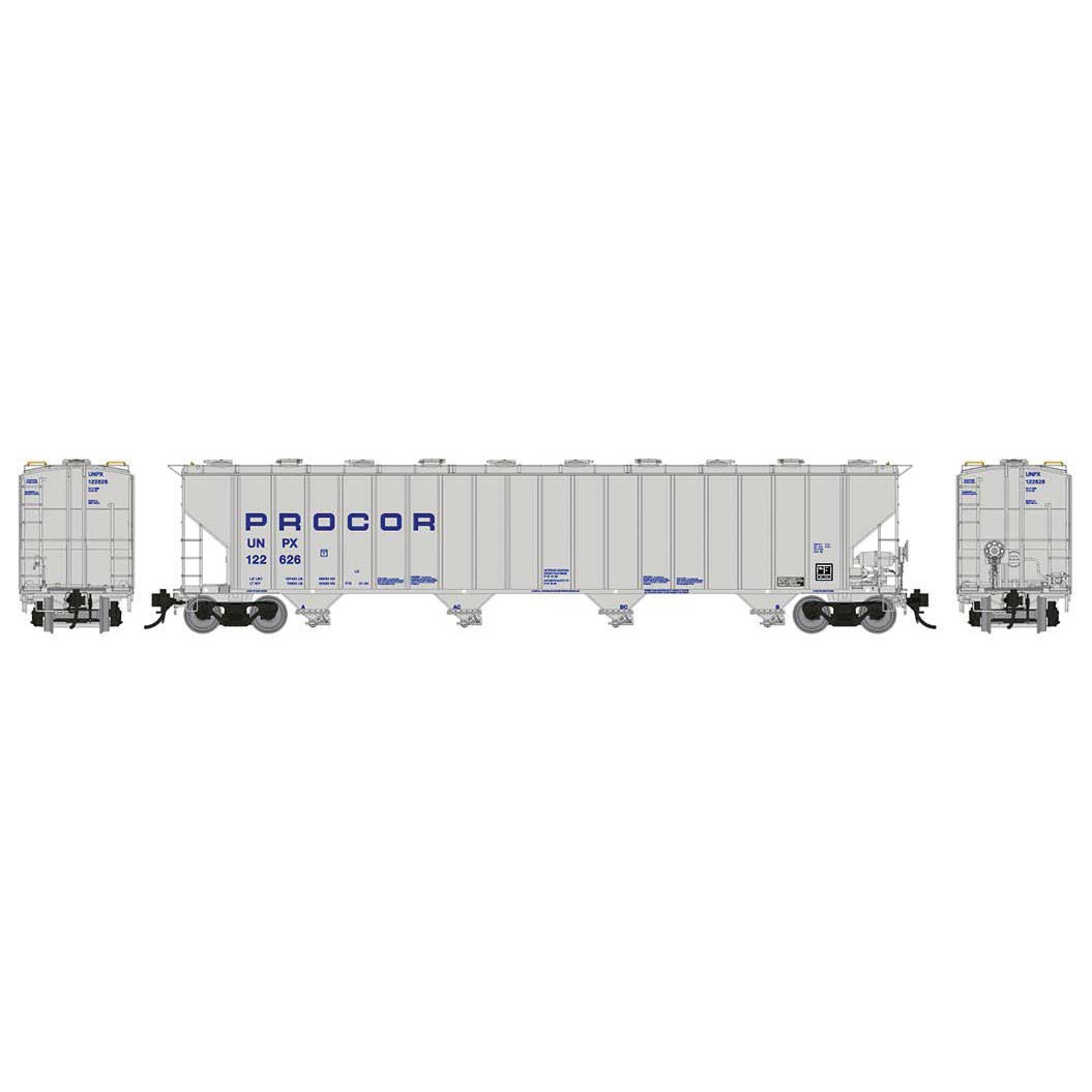 Rapido Trains 157002a Procor Covered Hopper Unpx Blue Solid 5820 Ho