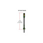 Woodland Scenics JP5651 Pedestal Traffic Lights, 4Pcs, HO Scale