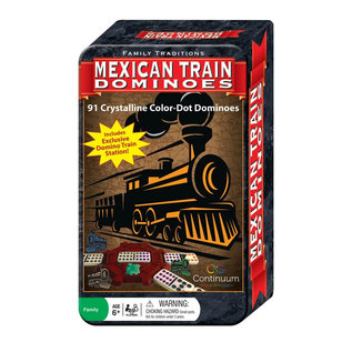 CG0336 Mexican Train Dominoes w/Tin