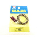 Model Power No.20000 Red Tubular Flasher Bulbs 2pc., 14V