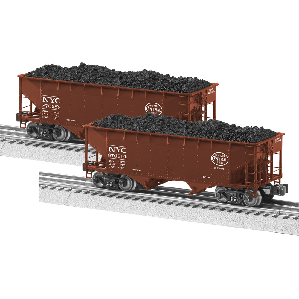 2226050 NYC 2Bay Hopper Car 2Pack HENNING'S TRAINS
