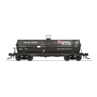 Broadway Limited 7671 Dow Chemical #627, Virginia Chemical #117 Tank Car 2pk.