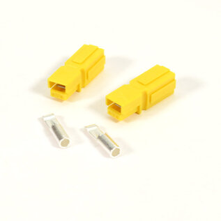 Henning's Trains 1327YL Unassembled Yellow 30amp Powerpole Set, 2Pcs