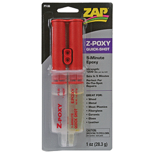 ZAP Z-POXY Zap 5-Minute Epoxy Quick Shot Syringe