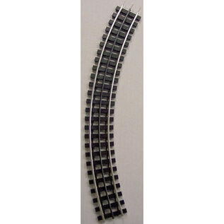 Gargraves 32-101-S 32" Curved Track Section w/Plastic Ties, Phantom Rail