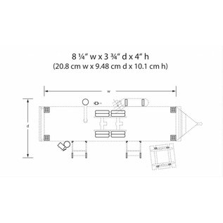 Woodland Scenics BR5862 Double Decker Trailer, O Scale