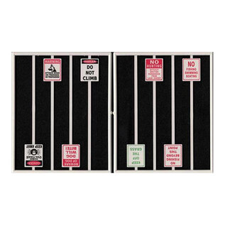 Tichy Train Group 2100 Assorted Warning Signs, O Scale