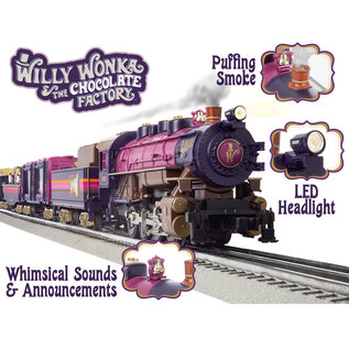 Lionel 2323070 Willy Wonka & The Chocolate Factory LionChief Bluetooth 5.0 Set