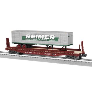 Lionel 2326380 Canadian Pacific 50' Flatcar with Reimer Trailer