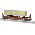 Lionel 2326390 Milwaukee Road 50' Flatcar with ICX Trailer