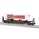 Lionel 2326400 TTX 50' Flatcar with  Budweiser Trailer