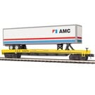 MTH 20-95644 C&O Flat Car w/AMC 48' Trailer