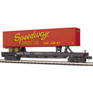 MTH 20-95642 CP Flat Car w/Speedway 48' Trailer