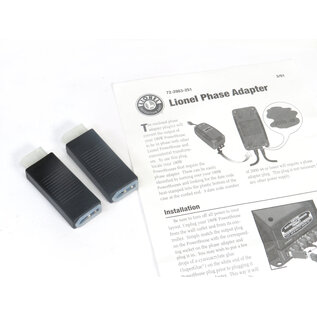 Lionel 2983-10 180W  Powerhouse Phase Adapter Plug, 2 Pcs, 72-2983-251