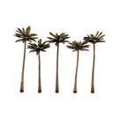 Woodland Scenics TR3598 Palm Trees (5), 4.75" - 5.25"