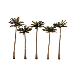 Woodland Scenics TR3598 Palm Trees (5), 4.75" - 5.25"
