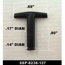 Lionel 6SP-8238-127 Coupler T-Bar, Plastic
