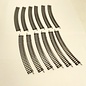Model Power Model Power N Scale 9 3/4"R Code 80 Curve Track, 12 Pcs.