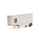 Athearn ATH90211 HO RTR 28' Drop Sill Trailer UPS with Shield #343829