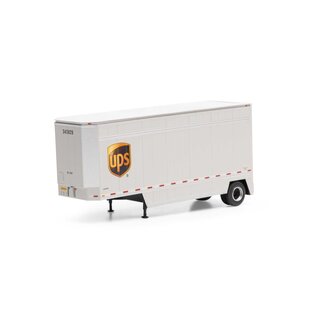 Athearn ATH90211 HO RTR 28' Drop Sill Trailer UPS with Shield #343829