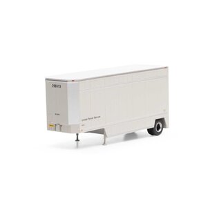 Athearn ATH90204 HO RTR 28' Drop Sill Trailer, UPS/No Shield #296613