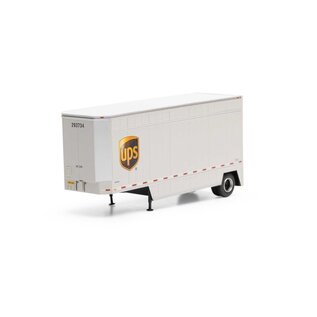 Athearn ATH90210 HO RTR 28' Drop Sill Trailer, UPS w/Shield, #293734