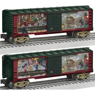 Lionel 2428150 Mickey & Minnie Candy Cane Box Car