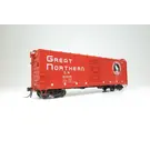 Rapido 155002A HO GN 40' Boxcar w/ Early IDNE: Great Northern - Vermilion: Single Car