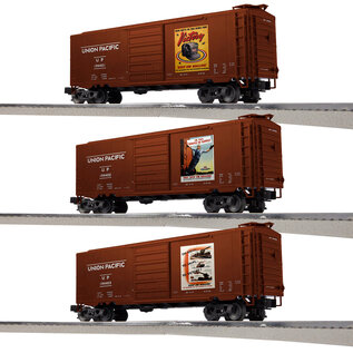 Lionel 2442010  UP WWII Boxcar Art PS1 3 Pack #1