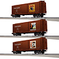 Lionel 2442010  UP WWII Boxcar Art PS1 3 Pack #1