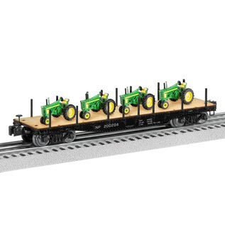 Lionel 2426160 Northern Pacific 40' Flatcar w/ John Deere tractor load