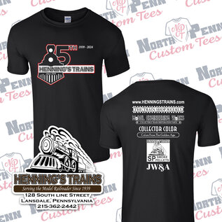 Henning's Trains Henning's Trains 85th Anniversary Shirt, Large