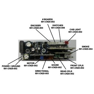 Lionel 691-ENGM-204 LionChief PCB/ GP-7/ Burlington