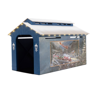 Lionel 2429160 Thomas Kincade Christmas Light Express Covered Bridge