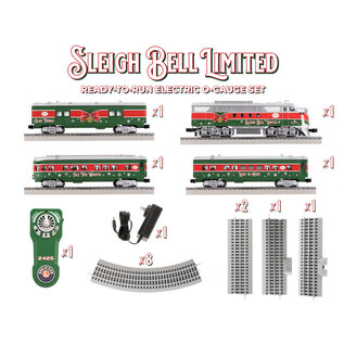 Lionel 2423060 Sleigh Bell Limited Passenger LionChief Set