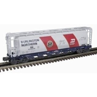 Atlas 3001446 6-Bay Cylindrical Hopper Burlington Northern Bicentennial 443056