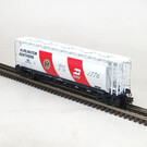 Atlas 3001446 6-Bay Cylindrical Hopper Burlington Northern Bicentennial 443056