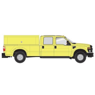 Atlas 35000003 Ford F-350 Crew Cab Utility Truck, Yellow