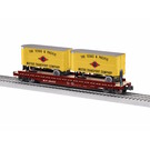 Lionel 2426720 MKT 50' TOFC Flatcar w/ 20'  Trailers