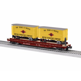 Lionel 2426720 MKT 50' TOFC Flatcar w/ 20'  Trailers