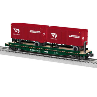 Lionel 2426710 Deer Dash 50' TOFC Flatcar w/ 20'  Trailers