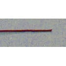 Henning's Parts Cloth Covered 24 gauge Solid Strand Red Wire, 1ft