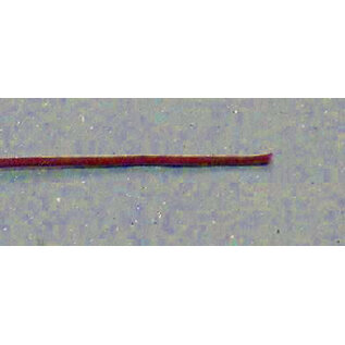 Henning's Parts Cloth Covered 24 gauge Solid Strand Red Wire, 1ft