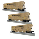 Lionel 2442150 PS-2CD Covered Hopper CSX / Family Lines 3-Pack