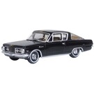 Oxford 87PB65004 Plymouth Barracuda Black Car