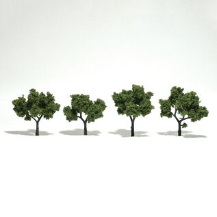 Woodland Scenics TR1503 Realistic Trees, Light green, 4Pcs.